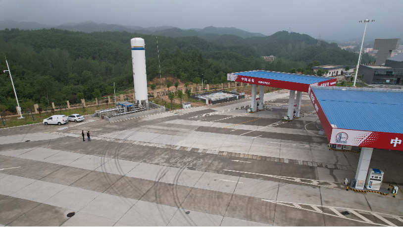 佰焰科技—河南安居中國石化LNG加氣站新建項目圓滿完成